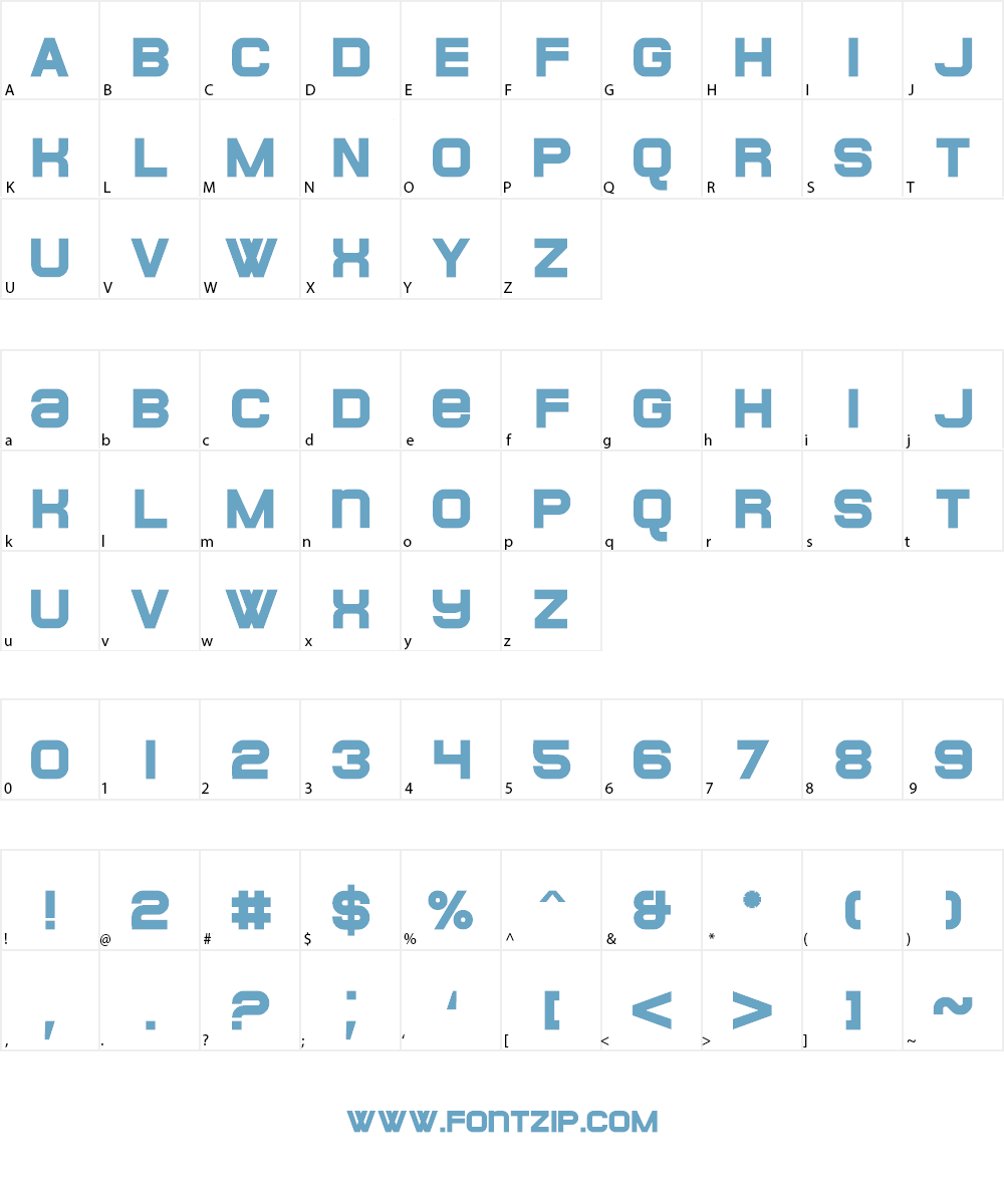 POE Unicase Font Character